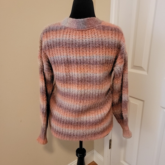 Sundance Ombre VNeck Button Oversized Cardigan Sweater Size S - Picture 4 of 8
